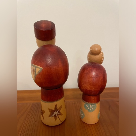 Kokeshi Elderly Couple - Picture 3 of 4